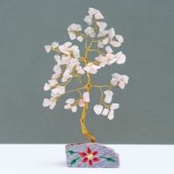 Indische Edelsteinbäume Rosenquarz - 80Steine