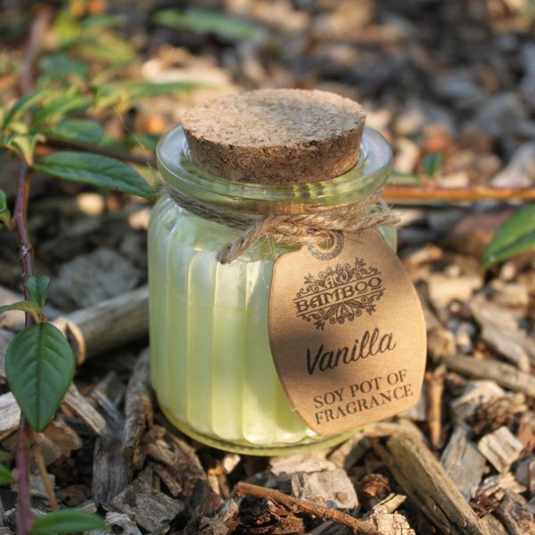 Vanille - Sojakerzen im Glas