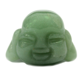 Edelsteinbuddhakopf - Jade