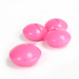 20x Kleine Schwimmkerzen - Pink