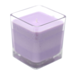 6x Soja Kerzen ohne Etikett in Glass Kerze - Lavendel & Basilikum