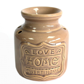 4x Große Raumduftlampe - Grau - Love Home Sweet Home
