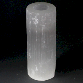 Selenit Kerzenhalter Zylinder - 20 cm