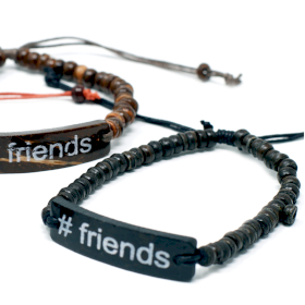 6x Coco Slogan Armband - #Friends