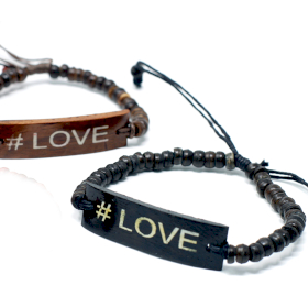 6x Coco Slogan Armband - #Love