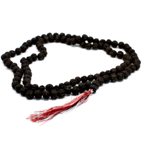 3x 108 Rudraksha Mala - Dunkel