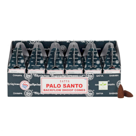6x Satya Rückfluss Räucherkegel - Palo Santo (24 Stück)