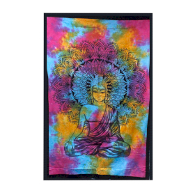 Tagesdecke aus Baumwoll / Wandbehang -  Friedlicher Buddha