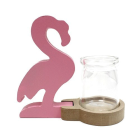 Hydroponischer Blumentöpf - Rosa Flamingo