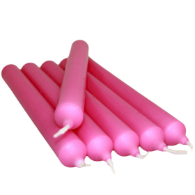 100x Fuchsie Tafelkerzen