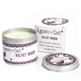 Kerze in Zinkdose in Geschenkverpackung - Velvet Moon