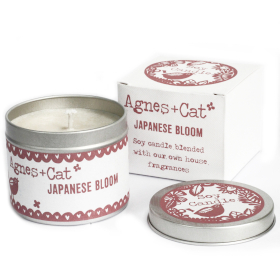 Kerze in Zinkdose  in Geschenkverpackung - Japanese Bloom