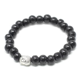 12x Darkwood Perlen & Buddah Armbänder