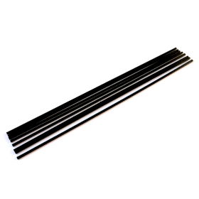 250x Schwarze diffuse Faser 25cm x  4mm