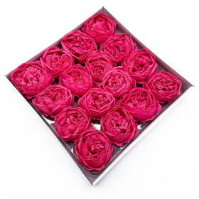 16x DIY Seifenblumen - Ext große Pfingstrose - Rosa