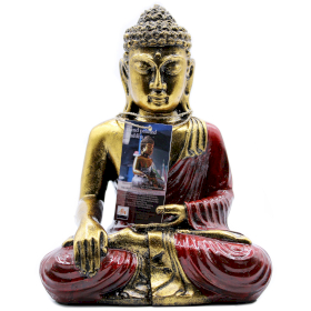 Rot & Goldener Buddha - Groß