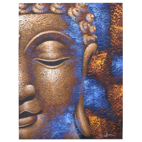 Buddha Gemälde - Kupferfarbenes Gesicht