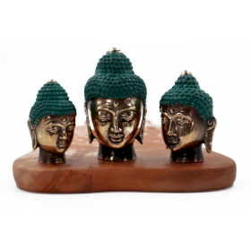 Set of 3 - Buddha-Köpfe (verschiedene Größen)