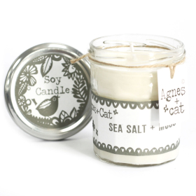 Marmeladenglas Kerze - Seasalt and Moss