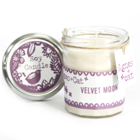 6x Marmeladenglas Kerze - Velvet Moon