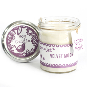 Marmeladenglas Kerze - Velvet Moon