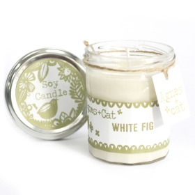 Marmeladenglas Kerze - White Fig