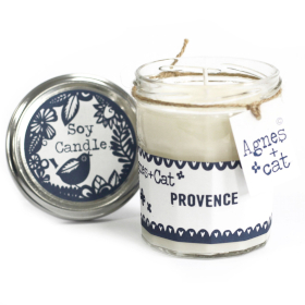 6x Marmeladenglas Kerze- Provence
