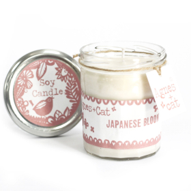 Marmeladenglas Kerze - Japanese Bloom