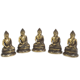 5x Mini meditierender sitzender Buddha