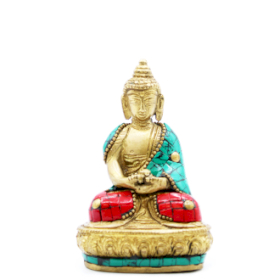 Messing-Buddhafigur - Amitabha - 9,5 cm