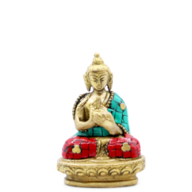 Messing-Buddhafigur - Segen - 7,5 cm