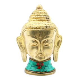 Messing-Buddhafigur - Großer Kopf - 11,5 cm