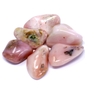 24x Großer glatter Stein - Peruanischer Opal (Klasse B)