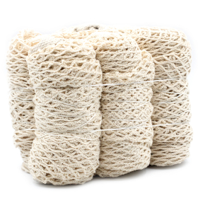 6x Netzbeutel aus reiner Baumwolle - Natur