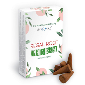 6x Räucherkegel auf Pflanzenbasis - Königliche Rose