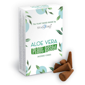 6x Räucherkegel auf Pflanzenbasis - Aloe Vera