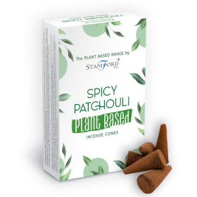 6x Räucherkegel auf Pflanzenbasis- Würziges Patchouli