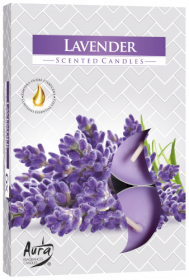 12x Set mit 6 duftenden Teelichtern - Lavendel
