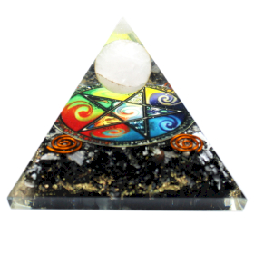 Orgonit-Pyramide - Mitternachts-Pentagon- 70mm