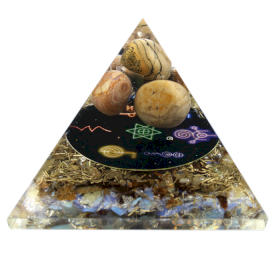 Orgonit-Pyramide - Mitternachts-Reiki - 70mm
