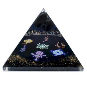 Orgonit-Pyramide - Mitternachts-Reiki - 90mm