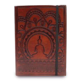 Kleines Notizbuch mit Riemen- Tibetisches Mandala