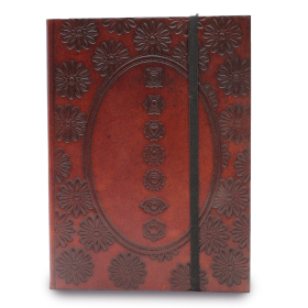 Kleines Notizbuch mit Riemen - Chakra-Mandala