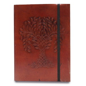 Kleines Notizbuch mit Riemen - Baum des Lebens