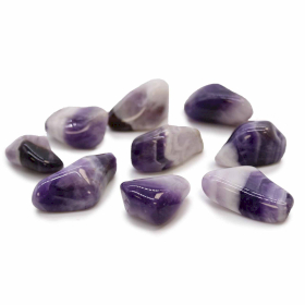 24x Amethyst gebändert L (Klasse A)