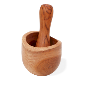 Ergo Teak Stößel & Mörser klein