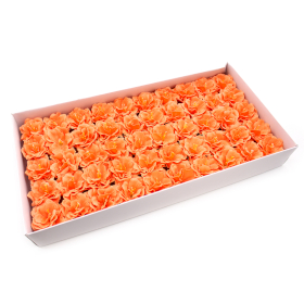 50x DIY Seifenblumen - Kleine Pfingstrose - Orange