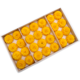 28x DIY Seifenblumen - Kleine Chrysantheme - Gelb