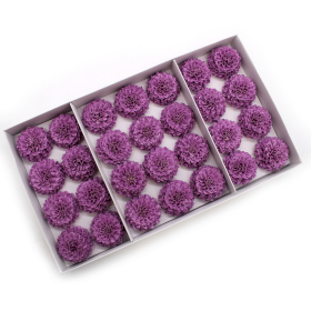 28x DIY Seifenblumen- Kleine Chrysantheme - Lila