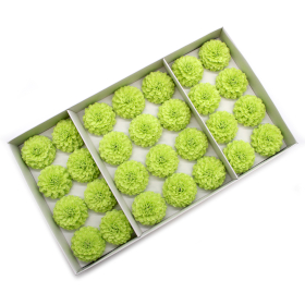 28x DIY Seifenblumen - Kleine Chrysantheme - Hellgrün